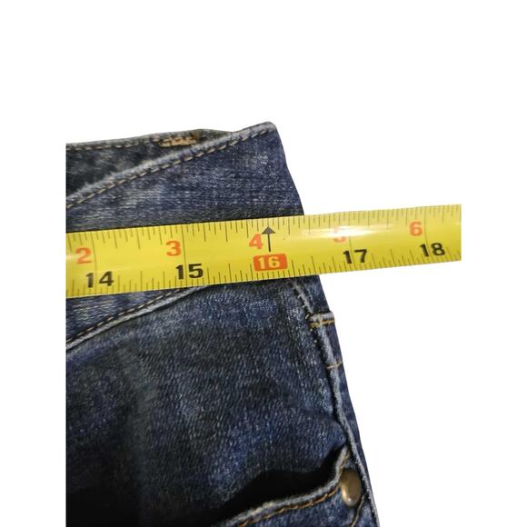 Calvin Klein Women's Size 12 Lean Boot Cut Jeans Medium Blue Cotton Stretch - Picture 3 of 6